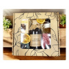 Hotový darčekový kôš SADA čajov, sirup, med, zaváranina, orechy, box