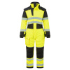 PORTWEST HI-VIS PW3 MODAFLAME FR516 / Reflexná nehorľavá vodeodolná zimná kombinéza - žltá/čierna L