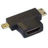 PremiumCord Adapter HDMI na miniHDMI - microHDMI kphdma-17