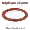 Náplň pre 3D pero, PLA - 1,75 mm - hnedá (cena za 10 m)