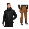 Pánský lyžařský komplet Flip BLK 4XL + Rhea BRN 3XL