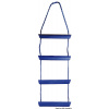 OSCULATI Modrý rebrík s nylonovou šnúrou, 3 polykarbonátové stupne Variant: Nylonový lanový rebrík modrý 10 polykarbonátových stupňov Blue nylon cord ladder, 3 polycarbonate steps