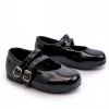 DETSKÉ LAKOVANÉ BALERÍNKY S REMIENKAMI Z EKO KOŽE ČIERNE 20