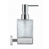 Duravit Karree - Dávkovač mydla s držiakom, chróm/mliečne sklo 0099541000