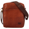 Pánska kožená crossbody taška koňaková - SendiDesign McRion koňak