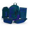 Baagl sada 5 Core Logo modrá: batoh, peračník, vrecko, ľadvinka, obal na notebook