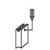 Náhradní uhlíky (2ks) pro stroje METABO (5 x 10 x 12,5 mm), typ 505