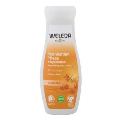 Weleda Sanddorn Replenishing energizujúce, vyživujúce a hydratačné telové mlieko 200 ml pre ženy