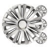 Puklice na kolesá 4ks sada Royal strieborná 13