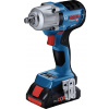 Bosch Professional GDS 18V-450 HC (2x PC 4,0Ah, L-BOXX), 06019K4002 aku rázový utahovák, 450 Nm, 18 V, Li-Ion, vč. 2x aku, vč. nabíječky, vč. Bluetooth modulu