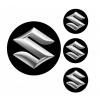 Logo na stredy kolies - živicové 4ks - SUZUKI, ZP308,