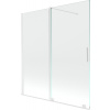 Mexen Velar 2-krídla vaňová zástena posuvná 150 x 150 cm, transparentná, biela - 896-150-000-01-20