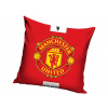 MANCHESTER UNITED FC Vankúšik Manchester United, velúrový, červený, 40×40 cm