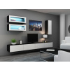 Obývacia stena Vigo 11 (čierna/biely lesk)