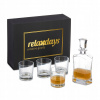 Sada na whisky karafa a 4 poháre relaxdays