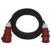 Gumový vonkajší predlžovací kábel 3 fázový Emos PM0904 400 V, 2,5 mm2, čierny, 20 m
