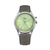 Vulcain Cricket President 39 mm - Pistáciovo zelená - Grey + 5 rokov záruka a darček ZADARMO