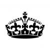 Královská koruna - plastová šablona 208 Rozměr: C 14,5x14,5cm
