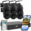 Monitorovací set DVS, set 6 WiFi kamier 5MPx, otočná, monitoring 1 TB