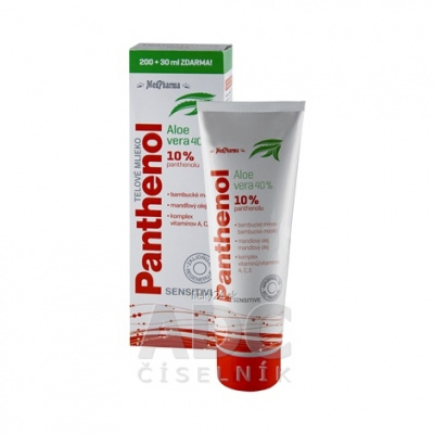 MedPharma Panthenol 10% Sensitive telové mlieko s Aloe Vera 230 ml