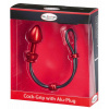 MALESATION Rukoväť Cock-Grip s Alu-Plug malá, červená