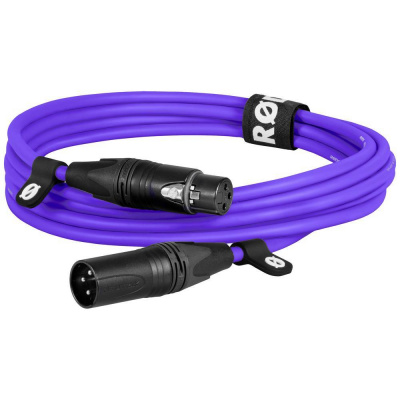 Rode XLR3M-PU XLR prepojovací kábel 3 m purpurová; 400832815