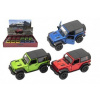 Kinsmart Auto Jeep Wrangler 2018 pevná strecha 12 5cm kov na spätné natiahnutie výber 4 farby 1:34