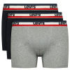 Pánske boxerky 3Pack 37149-0544 black/grey - Levi's S