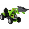 LeanToys Elektrický traktor s lyžicou pre deti - zelený, 2x45W L2033