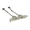 PREMIUMCORD Prídavné porty pre MB 2x USB (záslepka) (kuzas)
