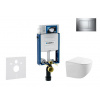 Geberit Kombifix - Set predstenovej inštalácie, klozetu Gaia a dosky softclose, tlačidlo Sigma30, chróm/chróm mat SANI15CA1119