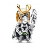 Pandora Originálny bicolor prívesok Loki Marvel 762764C01