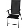 ST Leisure Equipment Stolička MININI ,čierna, záhradná, polohovateľná, 56x71x106 cm