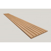 Dekoračný 3D lamelový panel 265x30x1,6cm podklad MDF Dub Jesenný lamela fólia Dub Európsky 3D-MDF-DEU-DJ