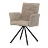 Autronic Jedálenská stolička, hnedá, látka bouclé, DCH-W1117 LAN2