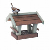 Závesné krmítko pre vtáky Woodygift KR-003 s hnedou strechou