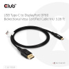CLUB3D USB TYPE-C TO DISPLAYPORT DP80 BIDIRECTIONAL VESA CERTIFIED CABLE 1M/3.28 FT - Kabel - Digital/Daten USB kábel (CAC-1559)