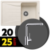 BLANCO SET 08-A 25 SONA 45 S biela soft + MILA chróm