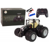 mamido Elektrické autíčko - diaľkovo ovládaný čierny traktor 2.4G kovový.