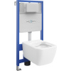 Mexen Stella podomietkový WC set Fenix Slim s WC miskou, biely lesk - 6103368XX00