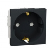 Zásuvka SCHUKO 2P+E 250V/16A clonky ant.