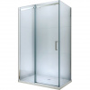 Mexen Omega, 3-stenný sprchovací kút s posuvnými dverami 150 (dvere) x 90 (stena) cm, 8mm číre sklo, chrómový profil, 825-150-090-01-00-3S
