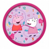 Nástenný hodinový strojček Wall clock 25 cm Prasiatko Peppa Peppa Pig PP09054 Kids Euroswan