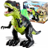 VEĽKÝ DINOSAURUS T-REX SVIETI REVE, CHODÍ, ZÍVA PAROU, INTERAKTÍVNA FIGÚRKA