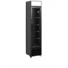 Chladicí skříň prosklené dveře | TEFCOLD FSC 175H Black