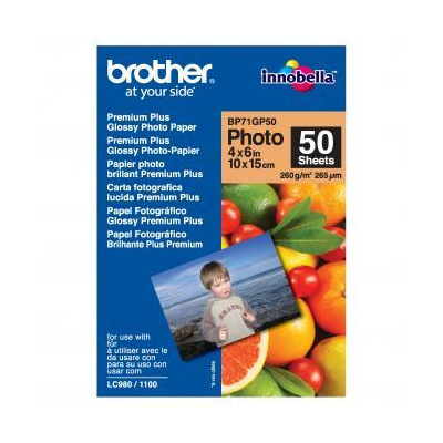 Brother BP71GP50 foto papír 10x15cm lesklý 50 ks 260 g/m2