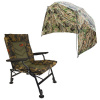 Carp Expert CARP EXPERT COMFORT CAMO STOLIČKA S 250 CM DÁŽDNIKOVÝM PRÍSTREŠKOM