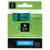 páska DYMO 45019 D1 Black On Green Tape (12mm) S0720590