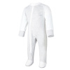Little Angel Overal tenký DR Outlast® - pruh bielosivý melír/biela Veľ. 68