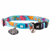 Max&Molly MÁME! Smart ID Cat Collar Blue Ocean - farebný obojok pre mačky s inteligentným príveskom Tag
